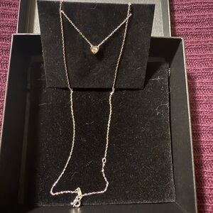 Elegant Silver Necklace with Heart Pendant